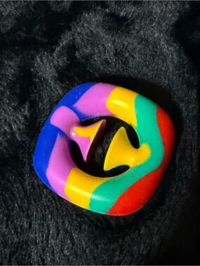 💙5/$22-Rainbow Infinity Cube Fidget Toy Colorful Sensory Desk Puzzle